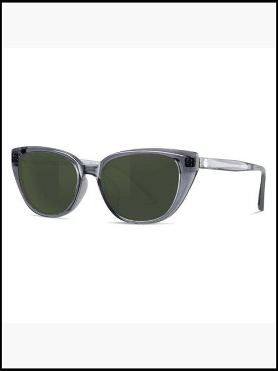 Retro Square Sunglasses with Polarized Glass Lenses main image 5